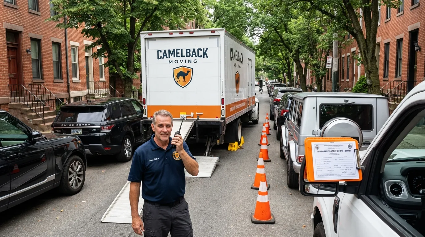 City street loading permit setup in Yorktown Heights, NY